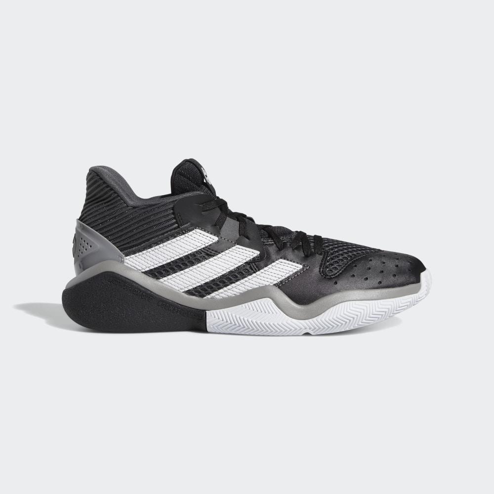 Adidas Men's Harden Stepback Basketball Shoes Black/Grey/White Ireland EF9893